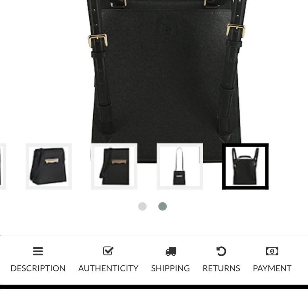 ✨Bruno Magli ✨ Black Block M Convertible backpack to shoulder/crossbody bag - Picture 6 of 12